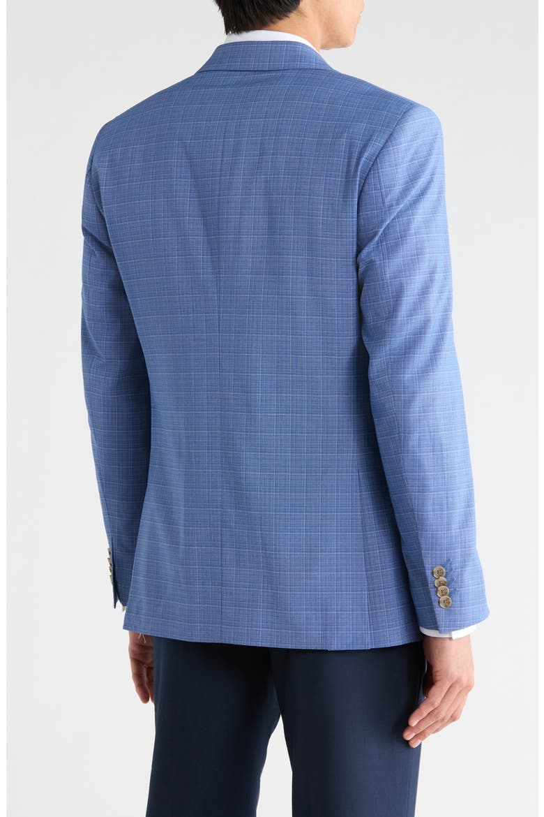 Plaid Two-Button Sport Coat, Alternate, color, LIGHT BLUE