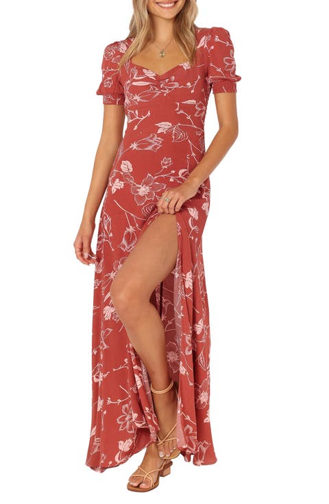 Franklin Floral Puff Sleeve Maxi Dress
