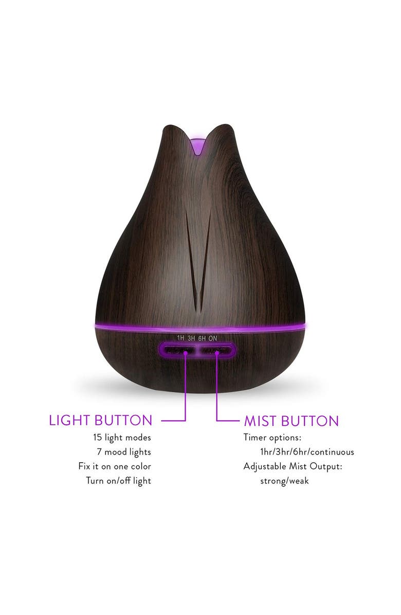 PURE DAILY CARE Ultimate Aromatherapy 400ml Essence Diffuser with Rotating Display Stand & 20 Essential Oils, Alternate, color, 