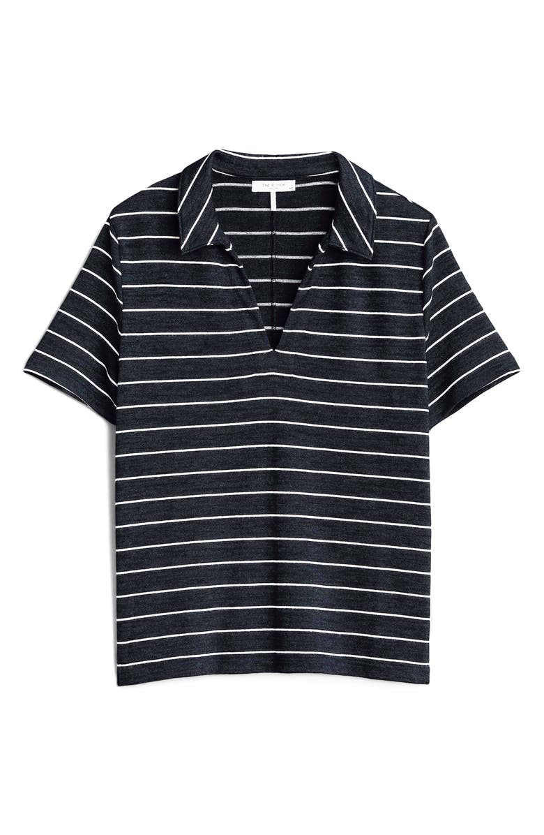 rag & bone Stripe Polo Shirt, Alternate, color, 