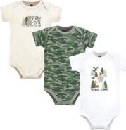Hudson Baby Cotton Bodysuits 3-pack