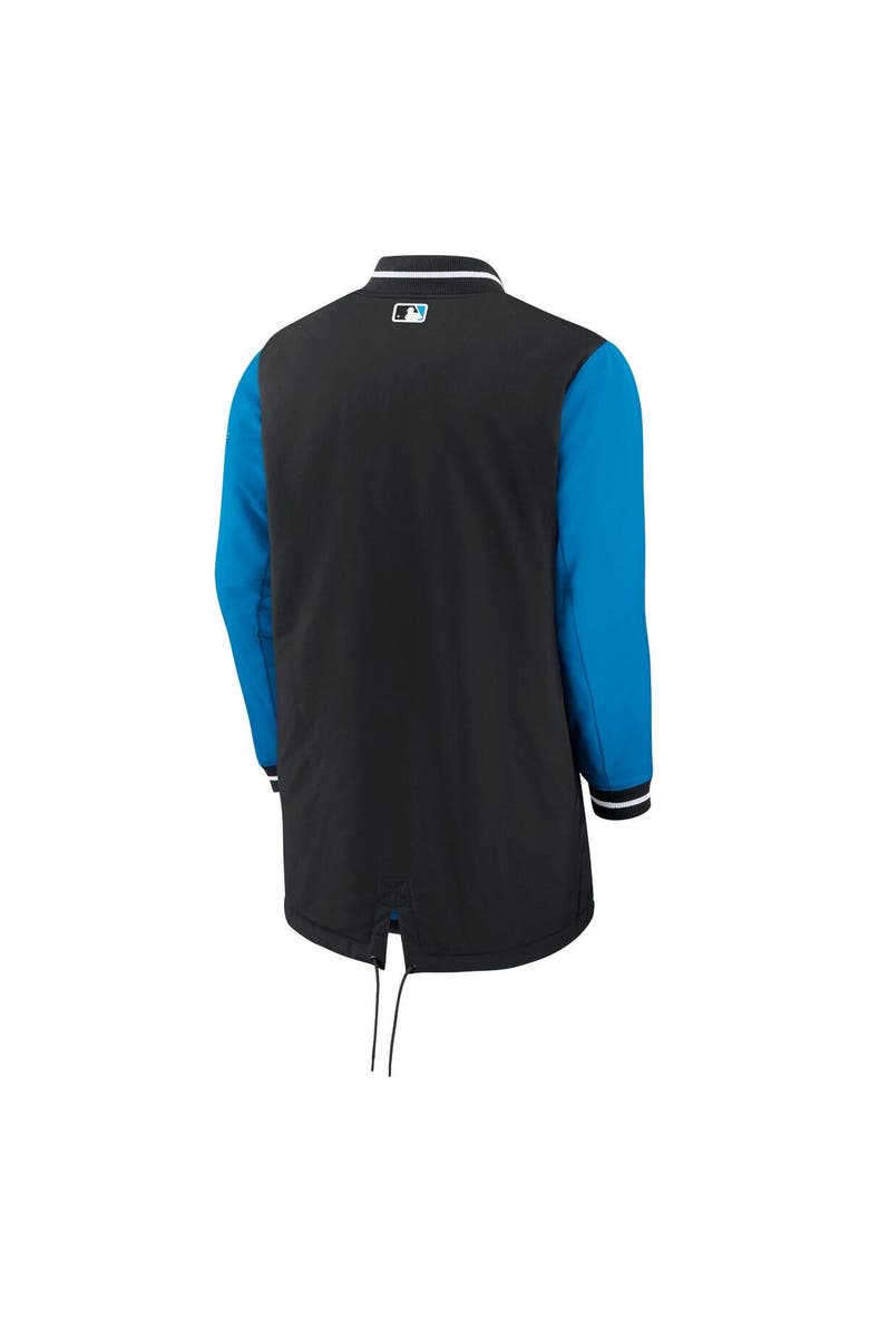 Nike Men's Nike Black Miami Marlins Dugout Performance Full-Zip Jacket, Alternate, color,