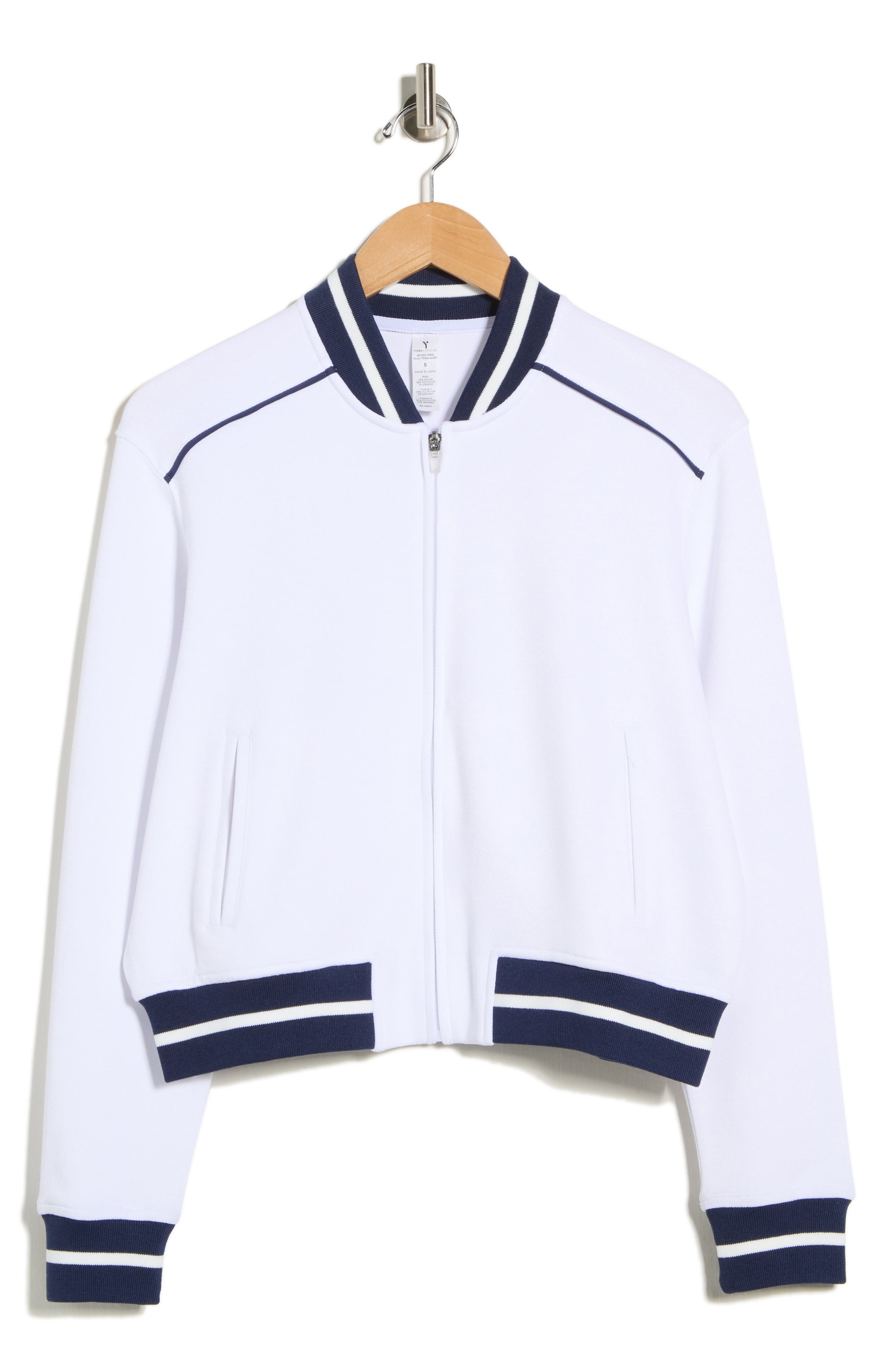 YOGALICIOUS Piquè Tennis Bomber Jacket