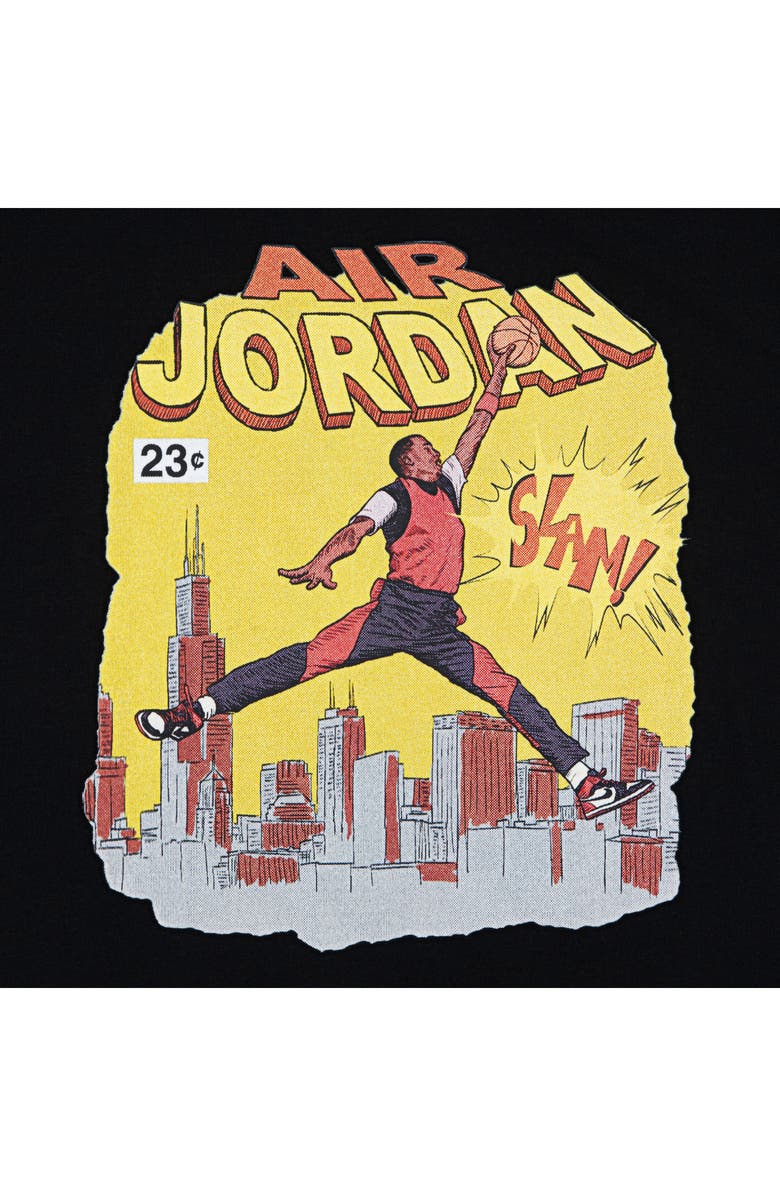 Jordan Kids' Comic Slam Graphic T-Shirt, Alternate, color, Black