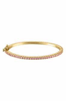 FZN Kids' Pink Cubic Zirconia Tennis Bracelet