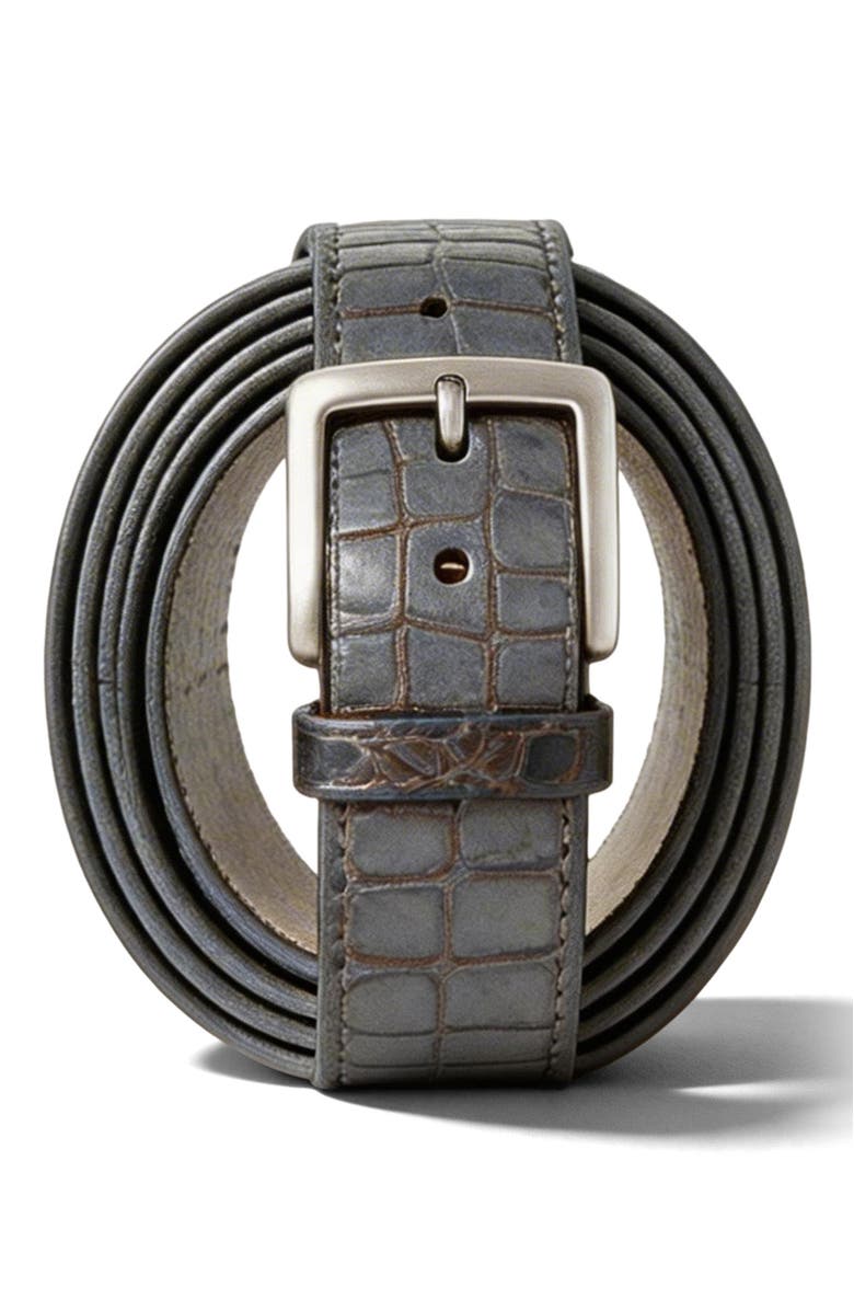 ASHWORTH GOLF Two Tone Embossed Croc Belt, Main, color,
