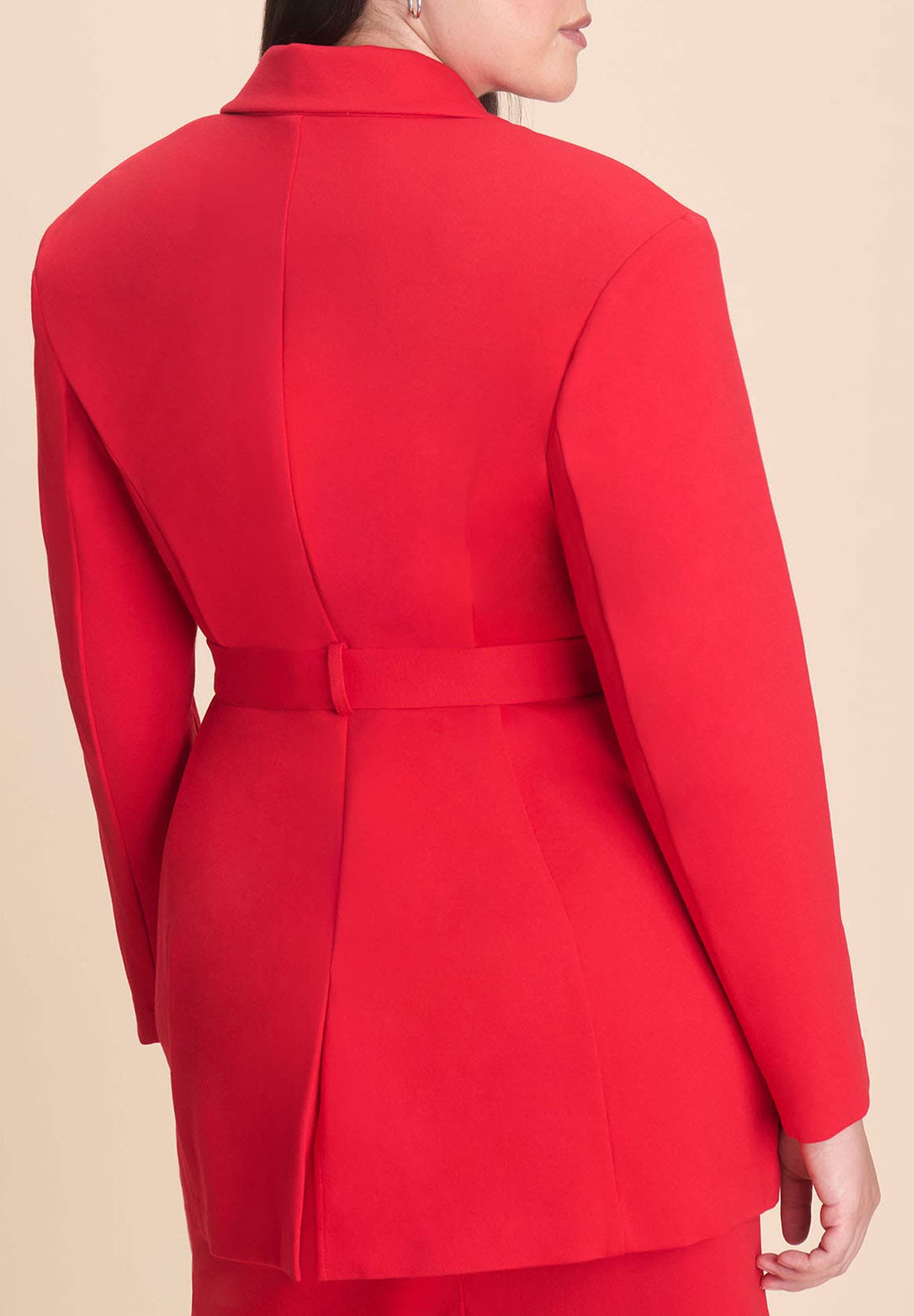 Belted Ponte Blazer - image 2