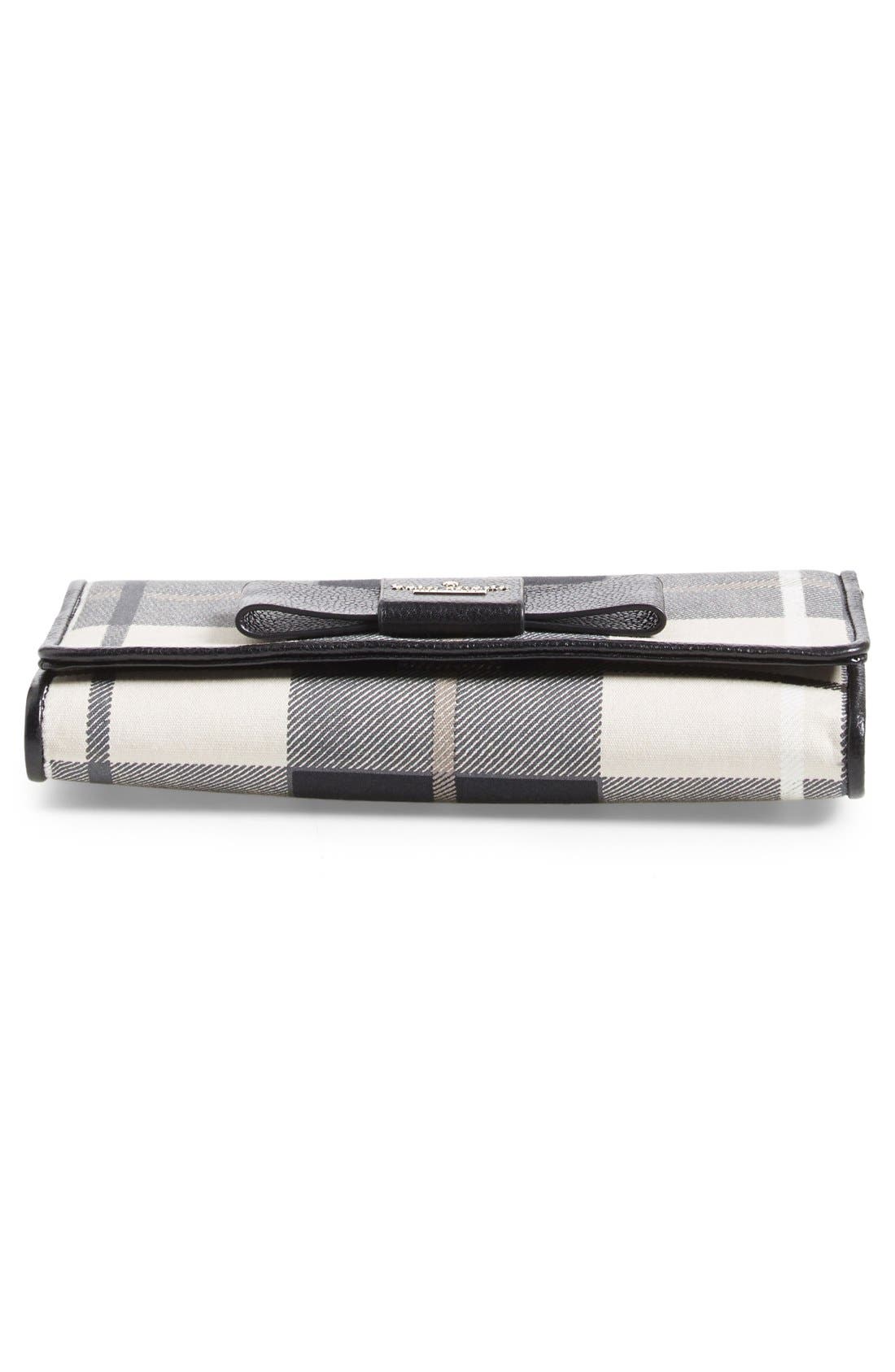 Kate Spade New York 'julia street - plaid tally' clutch, Alternate, color, 