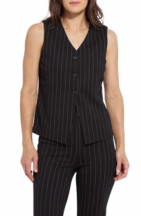 Lysse Maria Pinstripe Ponte Vest