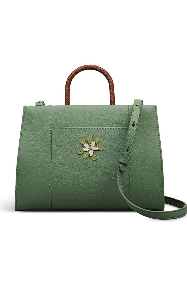 Radley Lunar New Year Medium Ziptop Satchel Bag, Alternate, color, Pistachio