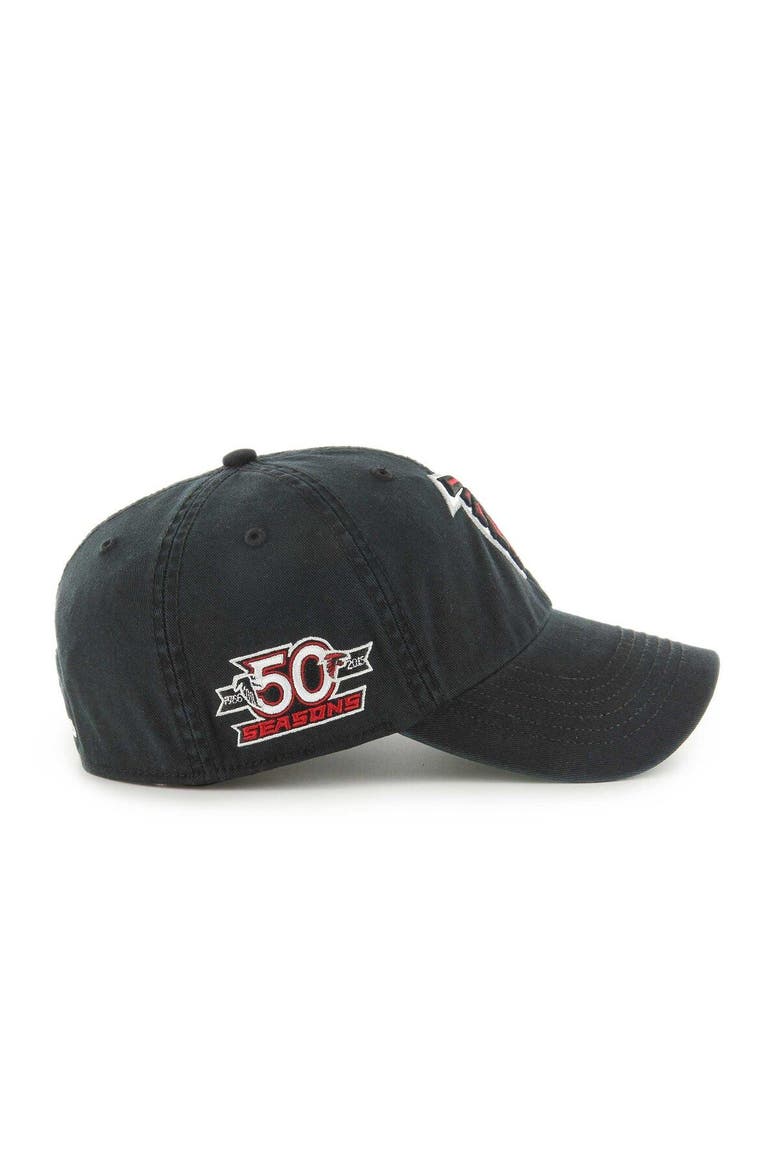Men's '47 Black Atlanta Falcons Sure Shot Franchise Fitted Hat, Alternate, color, Black