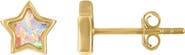 FZN Kids' Lab-Grown Opal Star Stud Earrings