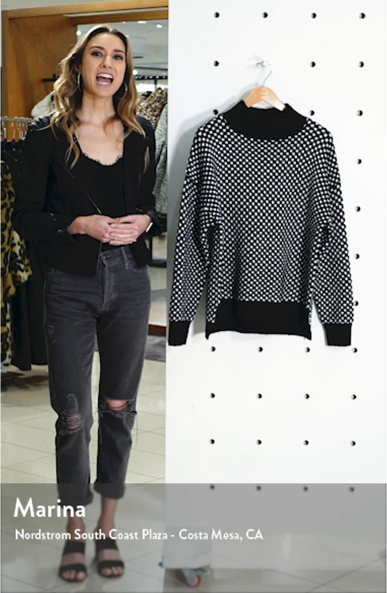 Check Mock Neck Sweater, sales video thumbnail