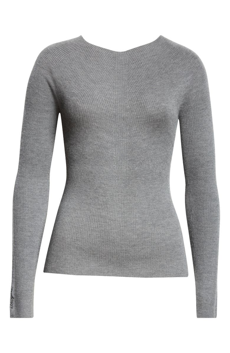 Altuzarra Lee Cashmere Sweater, Alternate, color, 000021 Carbon Melange