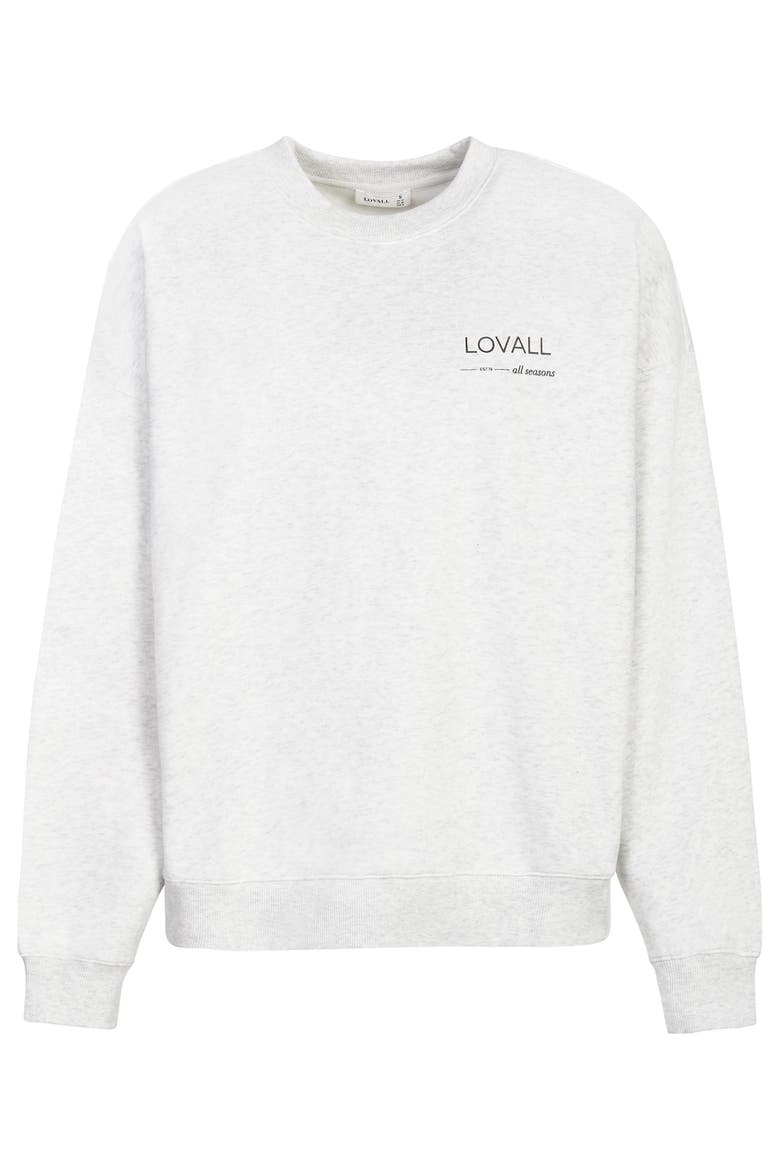 ALL SZN Oversized Sweatshirt, Alternate, color, Light Grey Marl