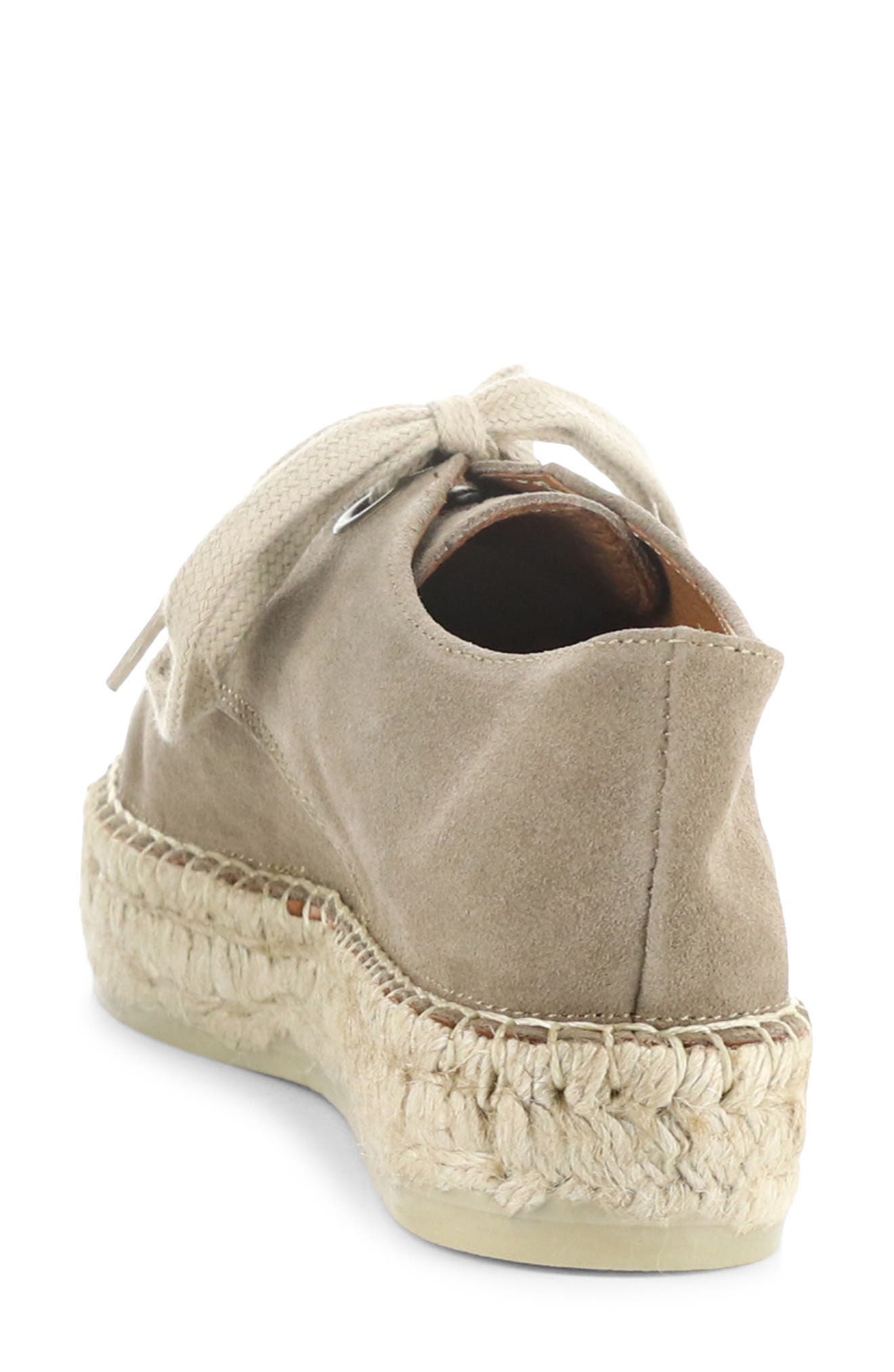 Fly London Lace-Up Espadrille Sneaker, Alternate, color, Beige Suede