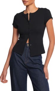 Petal & Pup Tylarah Short Sleeve Rib Cardigan