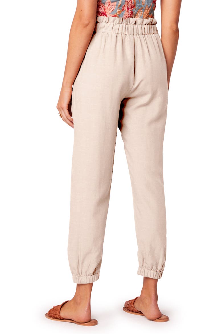 Sienna Tie Waist Pants, Alternate, color, CREAM