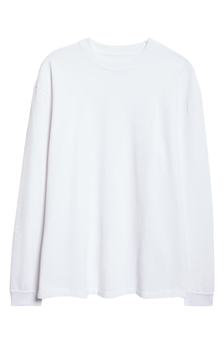 Good Art Hlywd Heavyweight Long Sleeve Crewneck T-Shirt, Alternate, color, Optic White