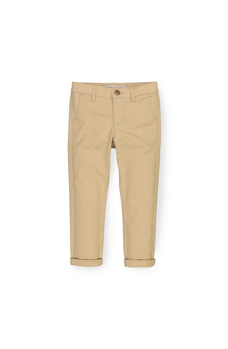 Hope & Henry Kids' Organic Skinny Stretch Twill Chino Pant, Main, color, Skinny Stretch Khaki