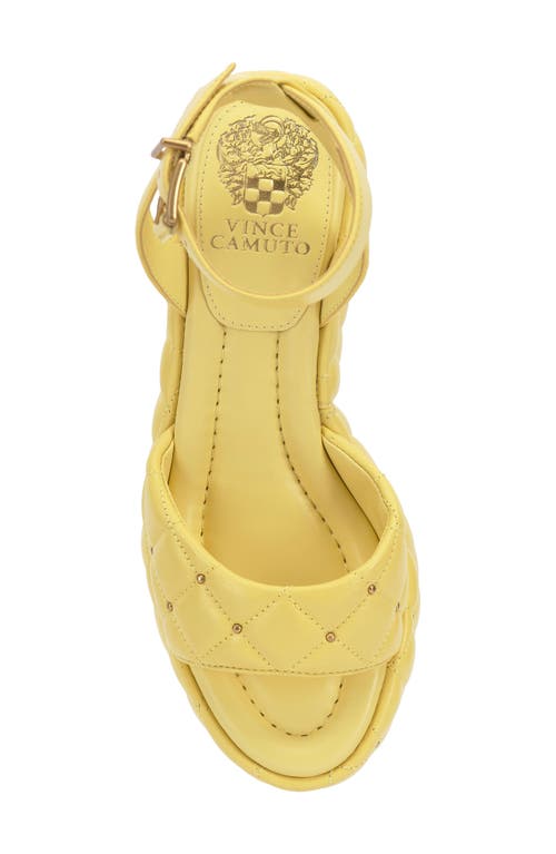 Vince Camuto Ellah Ankle Strap Platform Sandal In Lemoncello Ecoshe