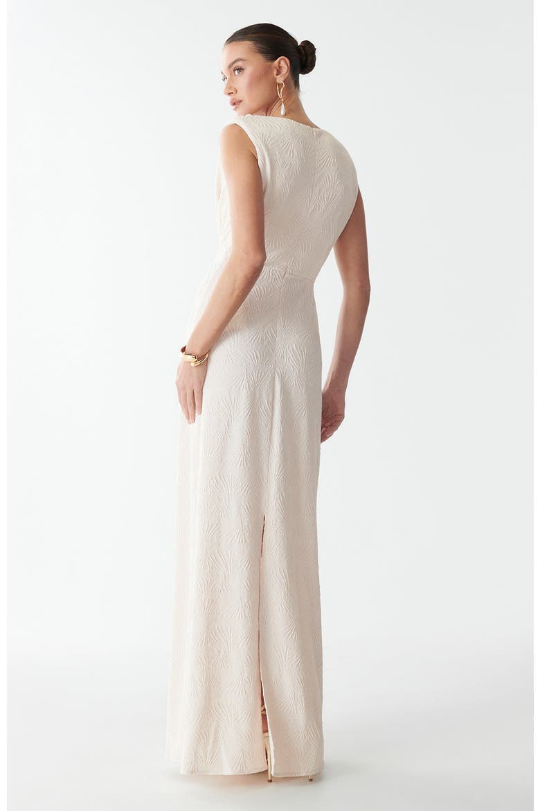 Gisella Maxi Dress, Alternate, color, Ivory Palms