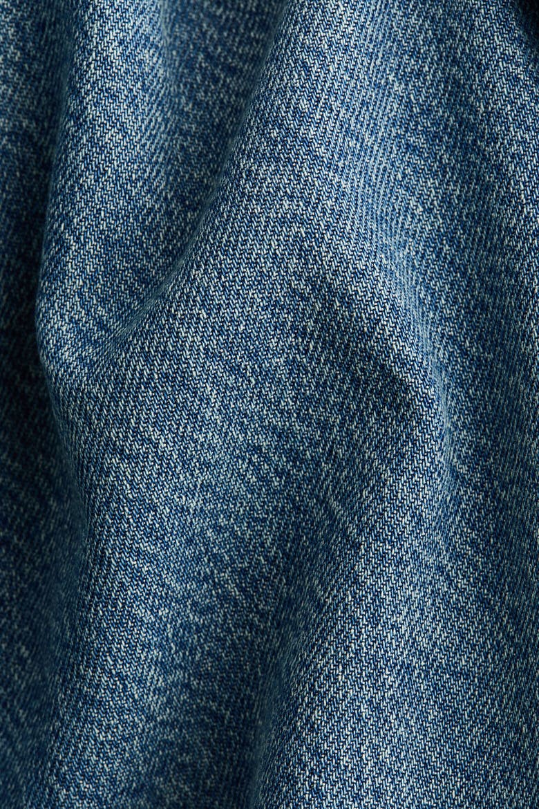 Flared-skirt Denim Dress, Alternate, color, Denim blue