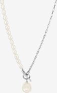 Dower & Hall Timeless Keshi Pearl Drop Chain Necklace