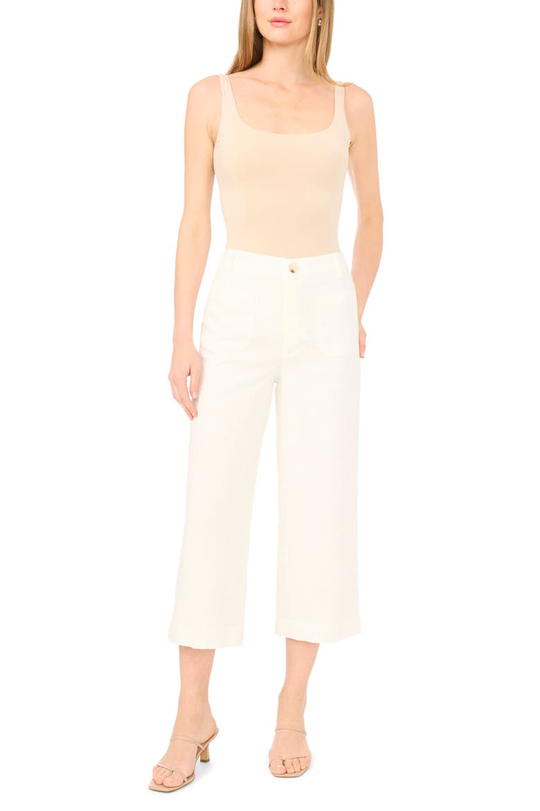 Double Pocket Wide Leg Pants, Alternate, color, NEW IVORY