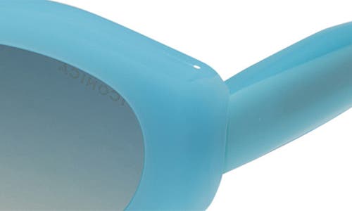Diff 52mm Margot Faceted Oval Sunglasses In Blue