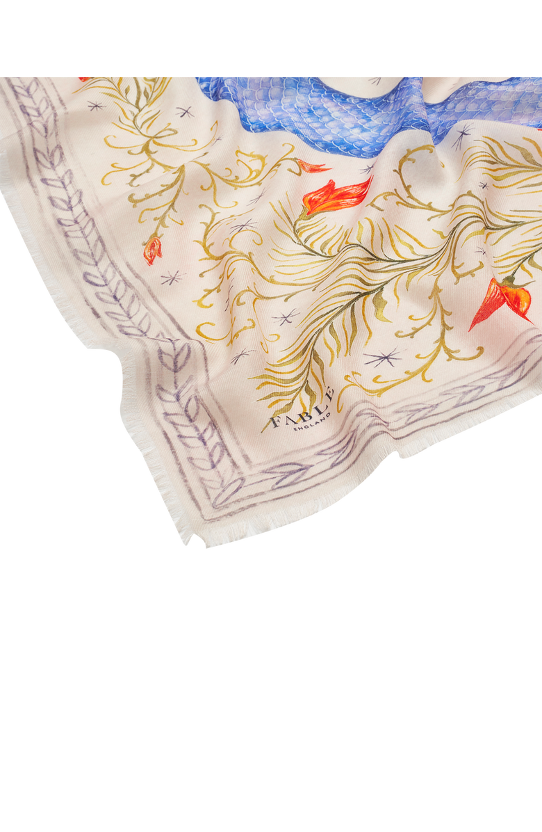 Fable England Catherine Rowe Celestial Snake Scarf, Alternate, color, Cream