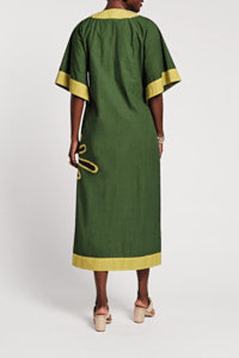 Delightful Canopy Caftan, Alternate, color, Green/Multi