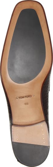 【関税込み】TOM FORD ブラック Bailey クロコ ローファー TOM FORDのブラック Bailey クロコ ローファーがセール中