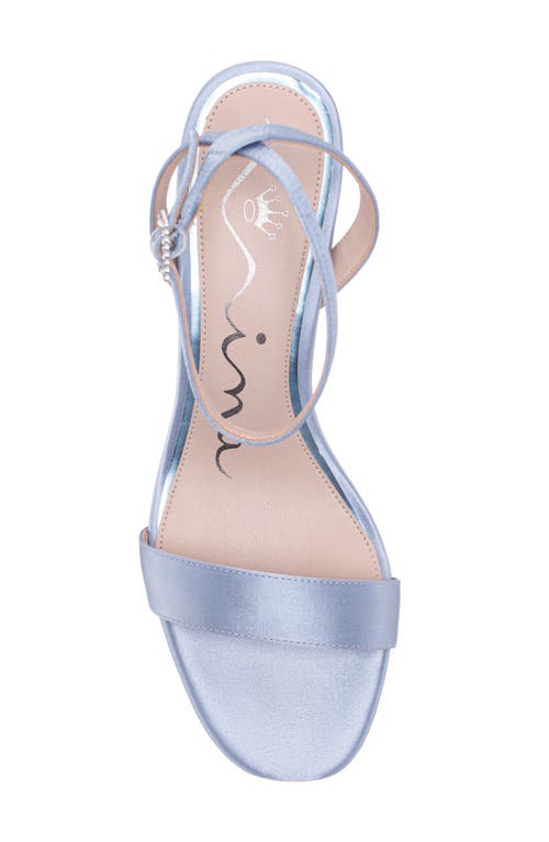 Nina Bergen Ankle Strap Sandal In Icy Blue
