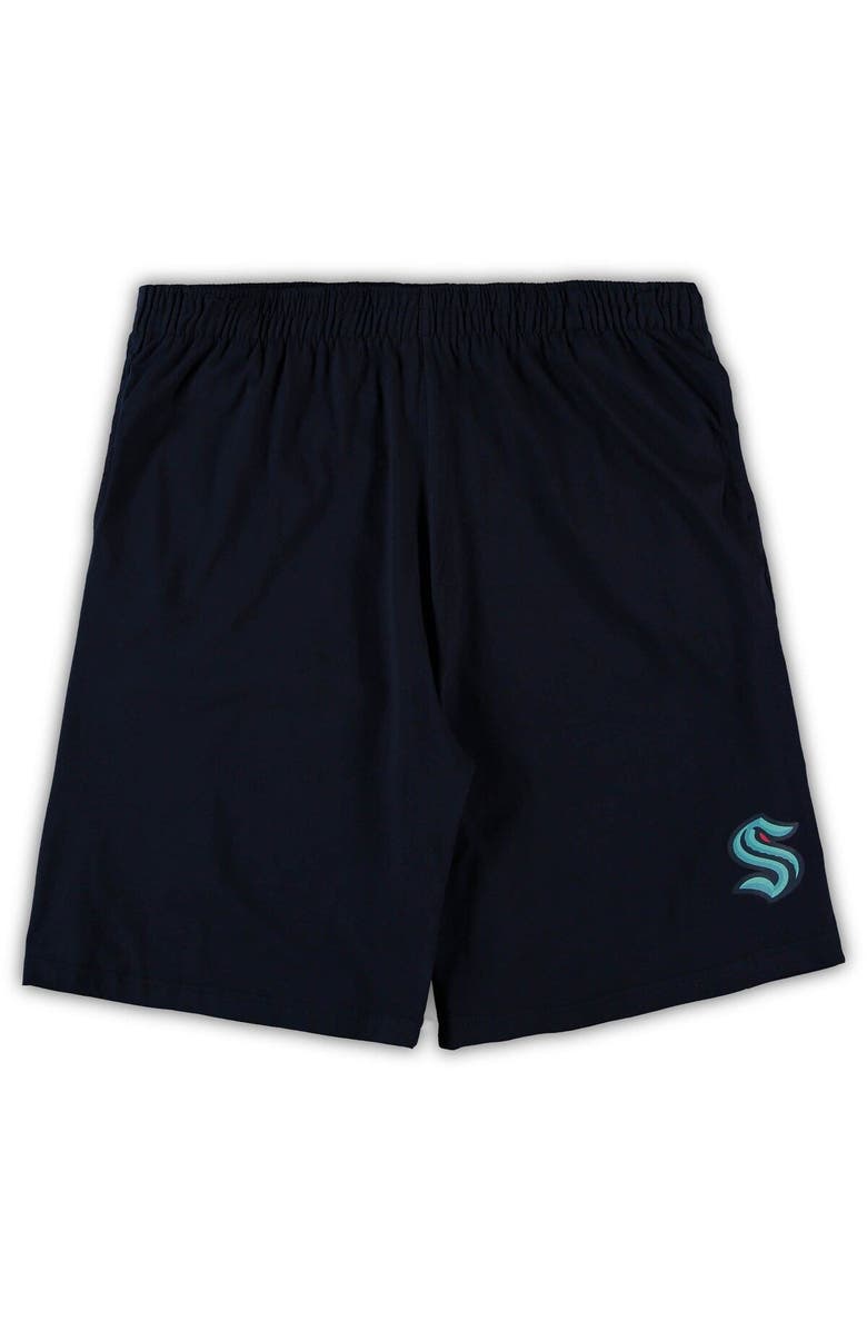 CONCEPTS SPORT Men's Concepts Sport Deep Sea Blue/Heathered Charcoal Seattle Kraken Big & Tall T-Shirt & Shorts Sleep Set, Alternate, color, Navy