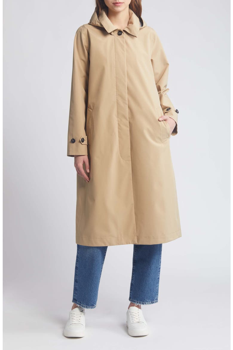 Asia Water Resistant Hooded Jacket, Main, color, STARDUST BEIGE