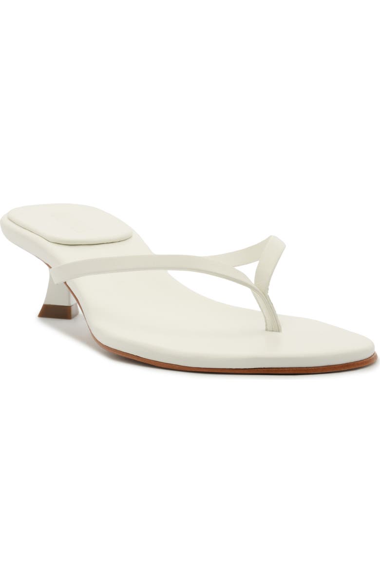 Schutz Carolyn Kitten Heel Sandal, Main, color, White