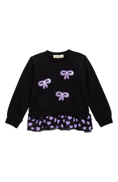 Kids' Sequin Bow Sweatshirt (Toddler & Little Kid)