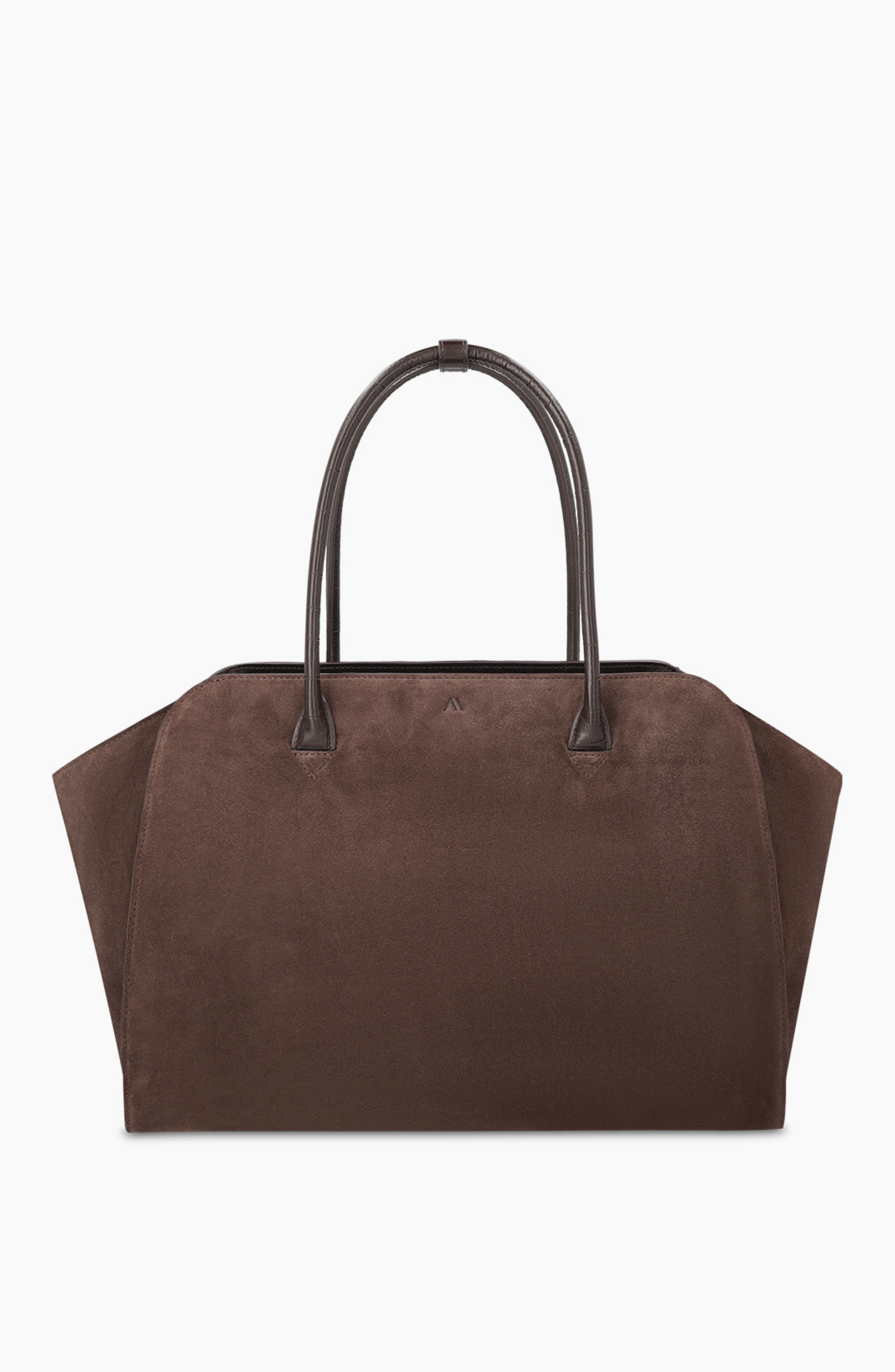 Voyager Leather Tote Bag - Suede Espresso, Main, color, Suede Espresso
