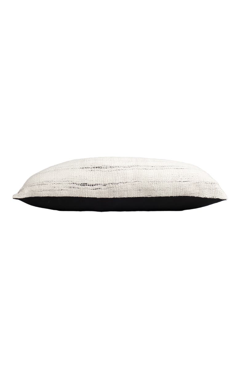 Voz Pima Lineas Lumbar Pillow, Alternate, color, Ivory/Black