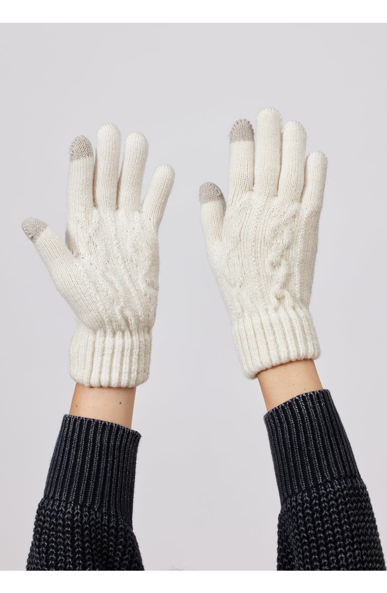 Hat Attack Frosty Touch Glove, Alternate, color, Ivory