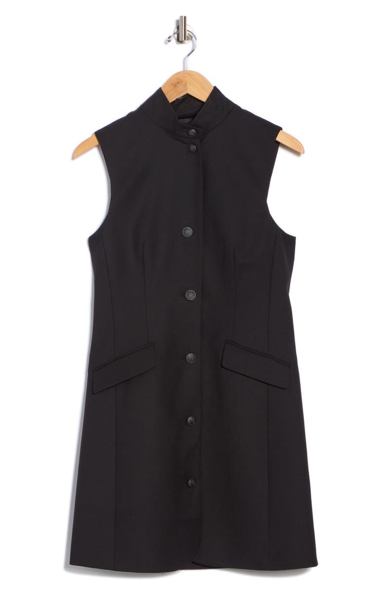 rag & bone Sadie Wool Blend Shift Dress, Alternate, color, Black