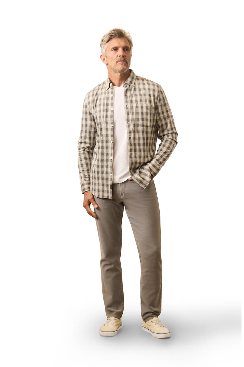 Coastline Knit Button-Down Shirt, Alternate, color, VALLEY GROUNDS PLAID