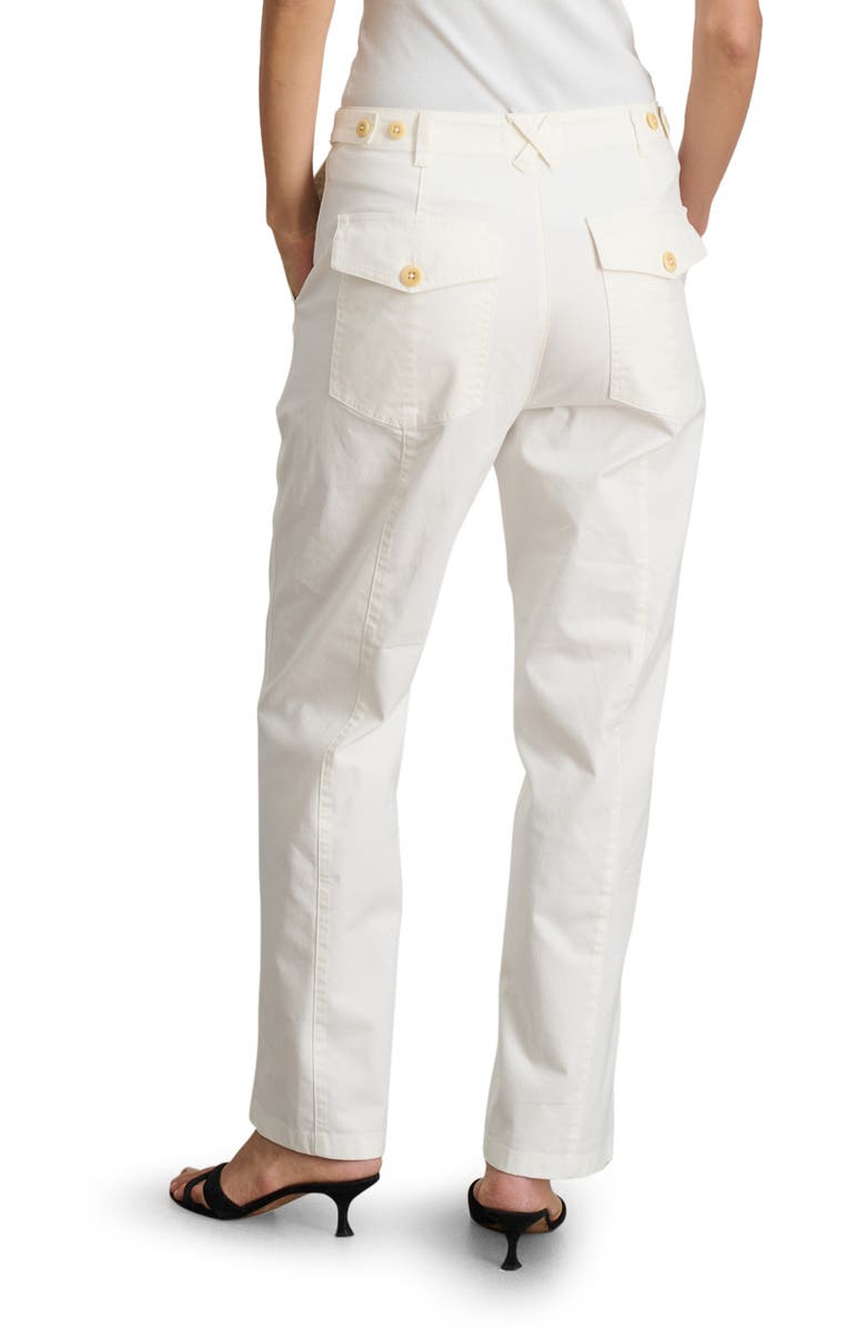 Alex Mill Utility High Waist Chino Pants, Alternate, color, White