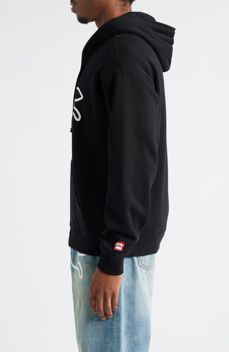 ICECREAM Scanner Graphic Zip Hoodie, Alternate, color, Black