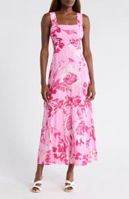 Vince Camuto Floral Tiered Maxi Dress