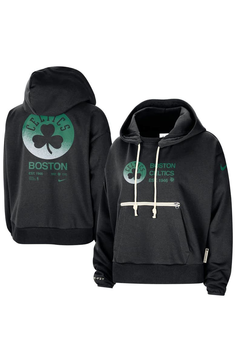 Nike Women's Nike Black Boston Celtics Courtside Standard Issue Performance Pullover Hoodie, Alternate, color, Black