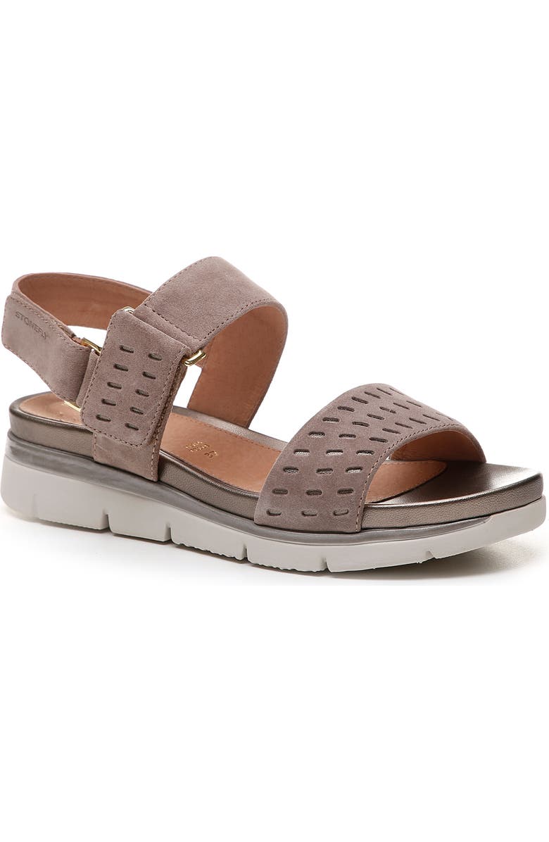 Stonefly Elody Velour Sandal, Main, color,