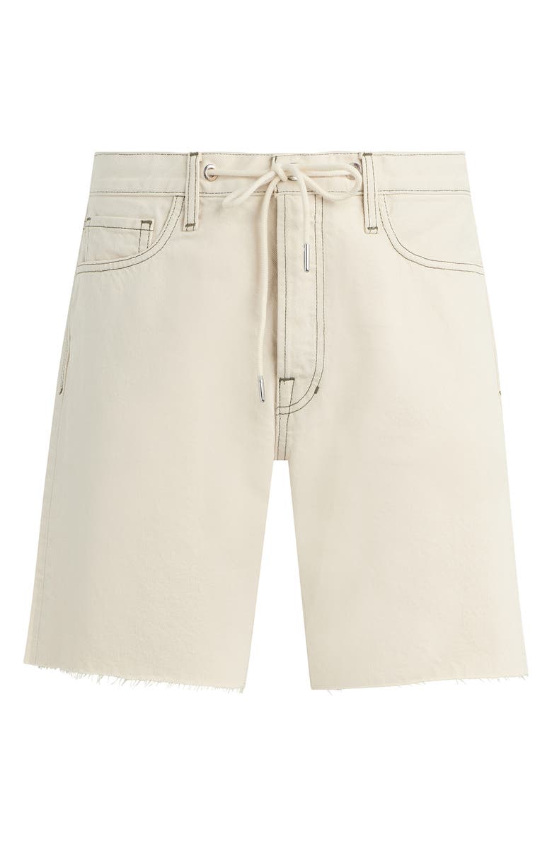 Joe's Raw Hem Drawstring Waist Denim Shorts, Alternate, color, Ecru