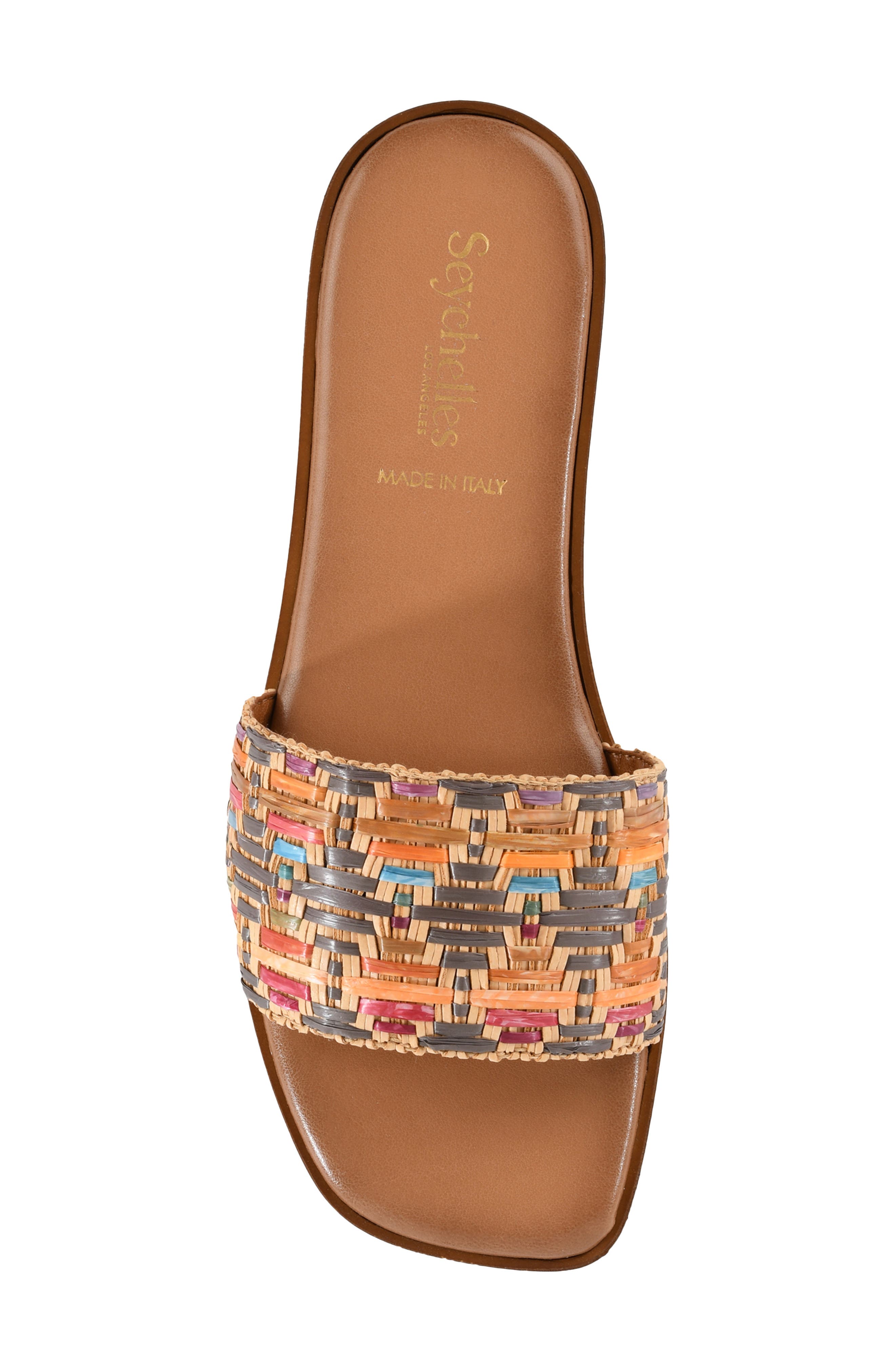 Palm Oasis Slide Sandal, Alternate, color, NATURAL MULTI